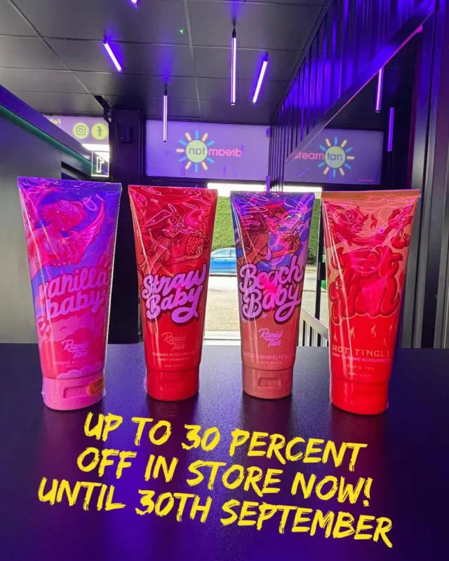 Up to 30% OFF all creams - into NOW! 
#dreamtan #tanning #K11☀️